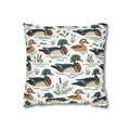 Wood Duck Pattern Pillow Cover — Nature-Inspired Decorative Throw Pillowcase