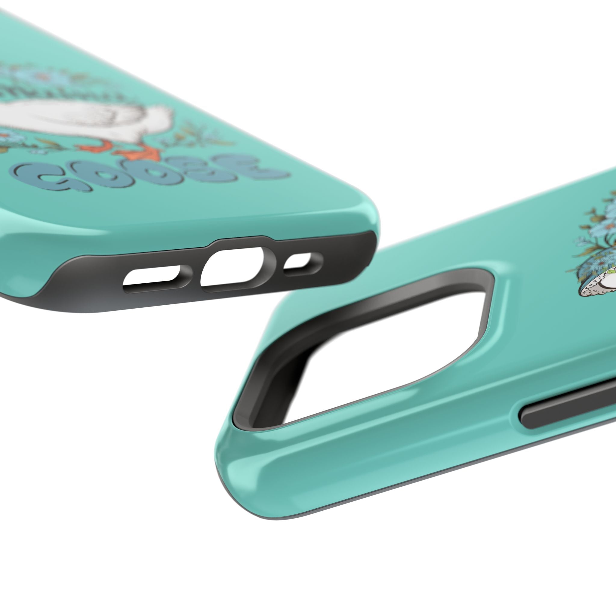 Mama Goose Phone Case — Cute Floral Goose Magnetic Impact‑Resistant Cover