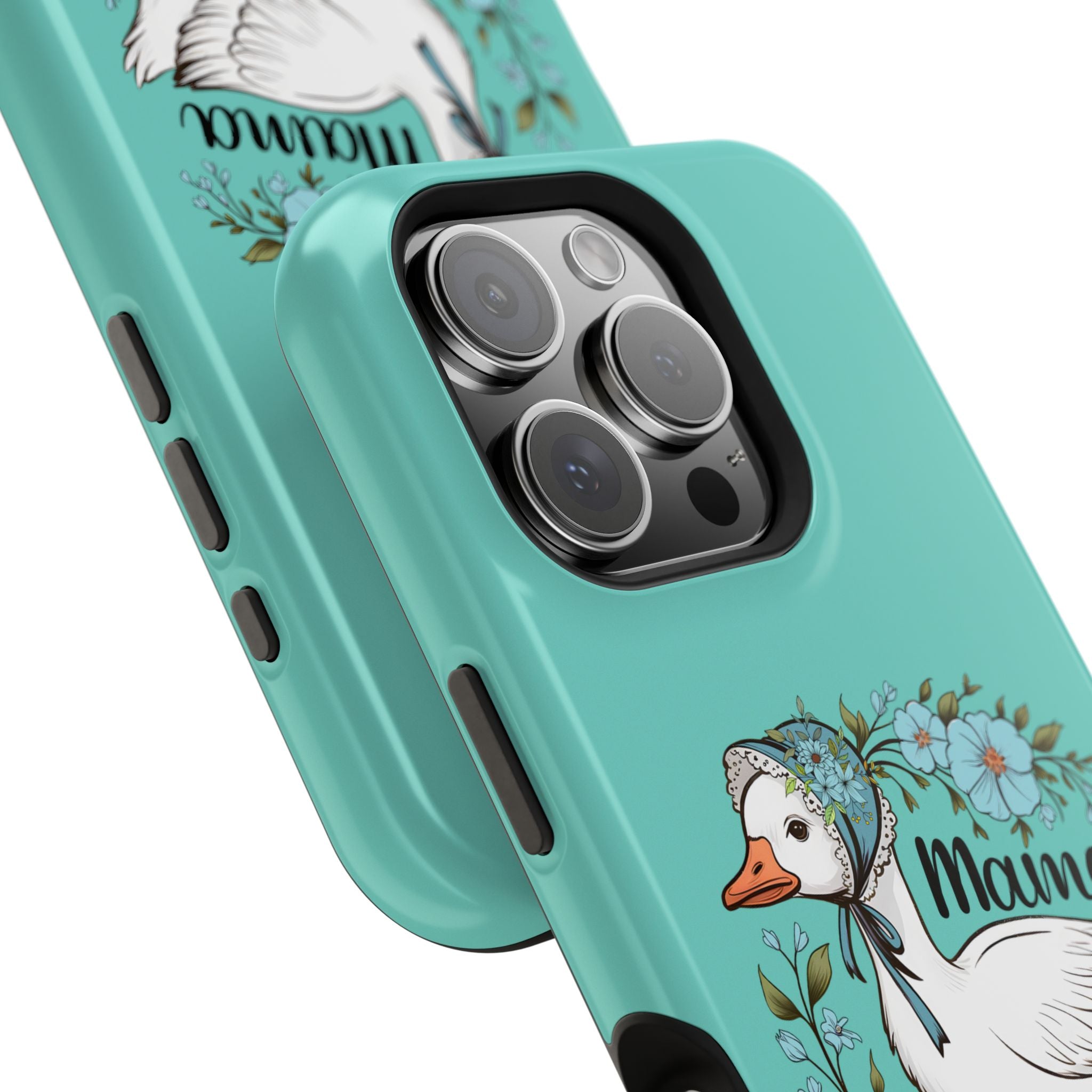 Mama Goose Phone Case — Cute Floral Goose Magnetic Impact‑Resistant Cover