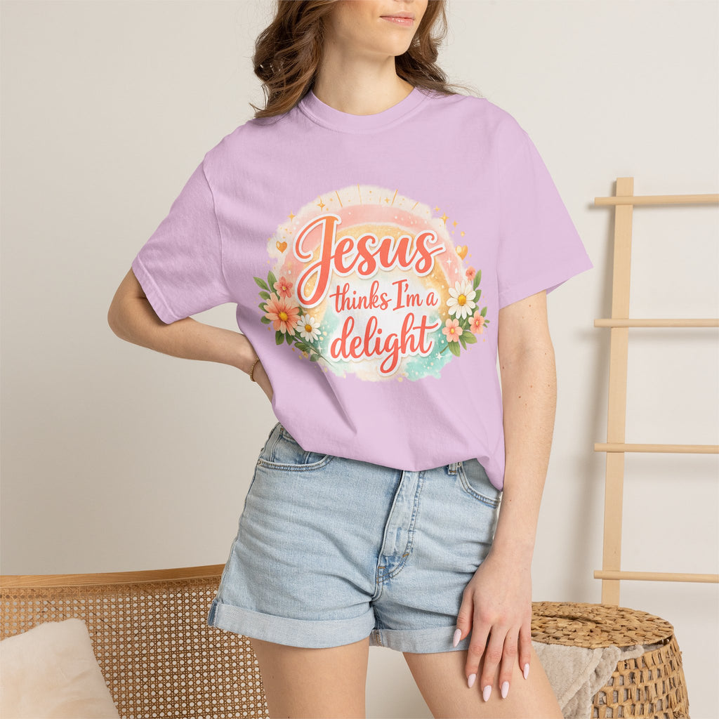 Jesus Thinks I’m a Delight Floral T-Shirt