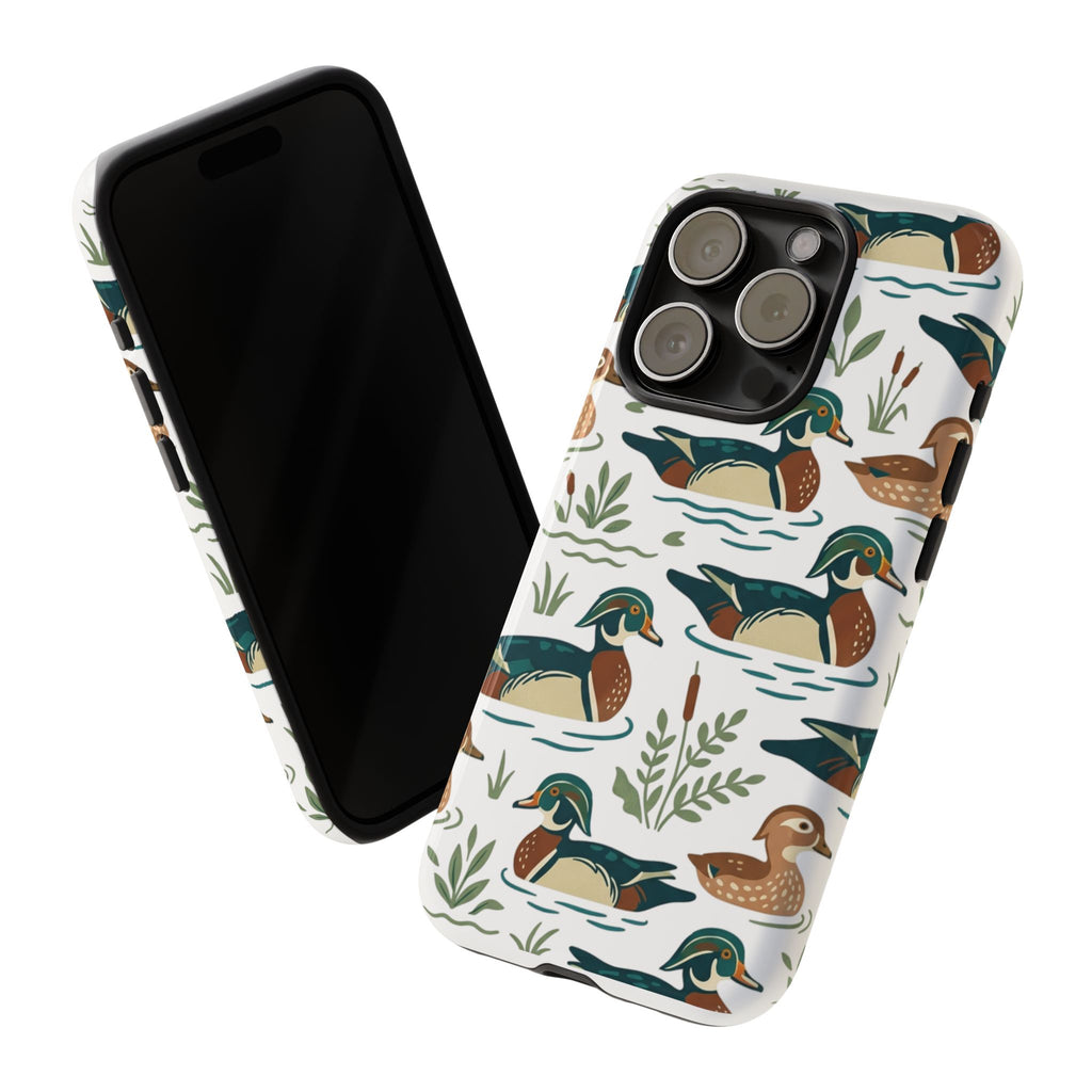 Duck Pattern Phone Case — Cute Woodland Waterfowl iPhone Case