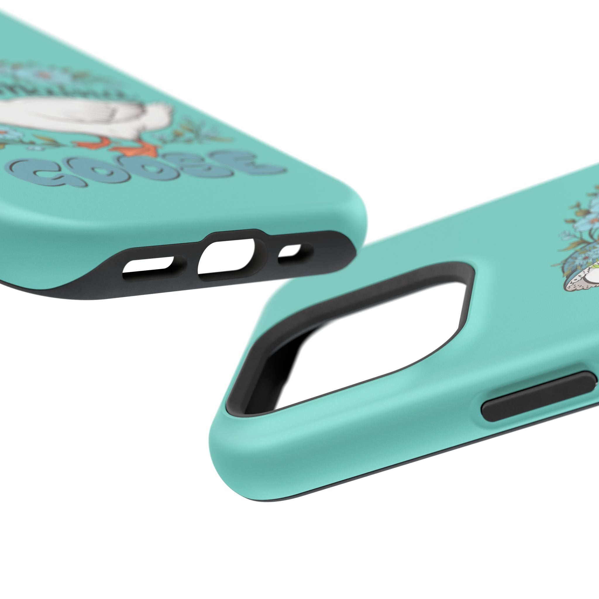 Mama Goose Phone Case — Cute Floral Goose Magnetic Impact‑Resistant Cover