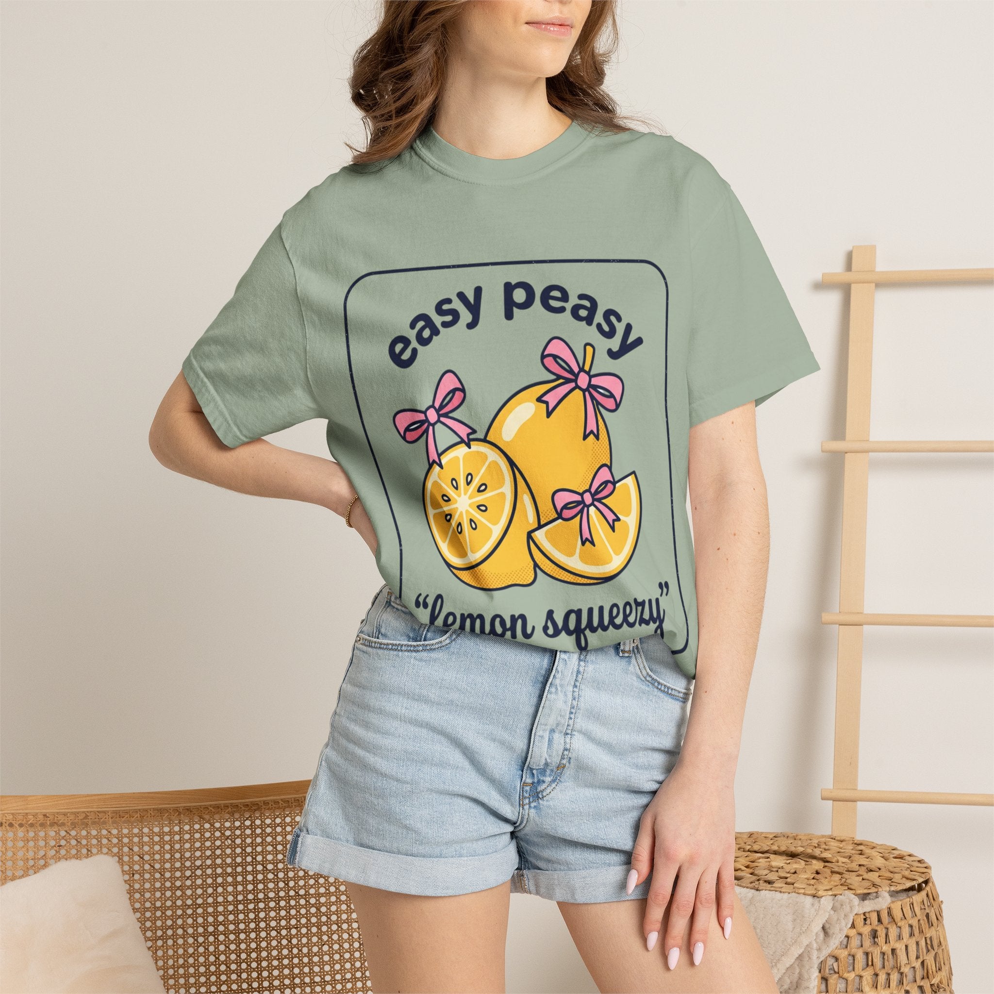 Easy Peasy Lemon Squeezy T-Shirt — Cute Citrus Graphic Tee