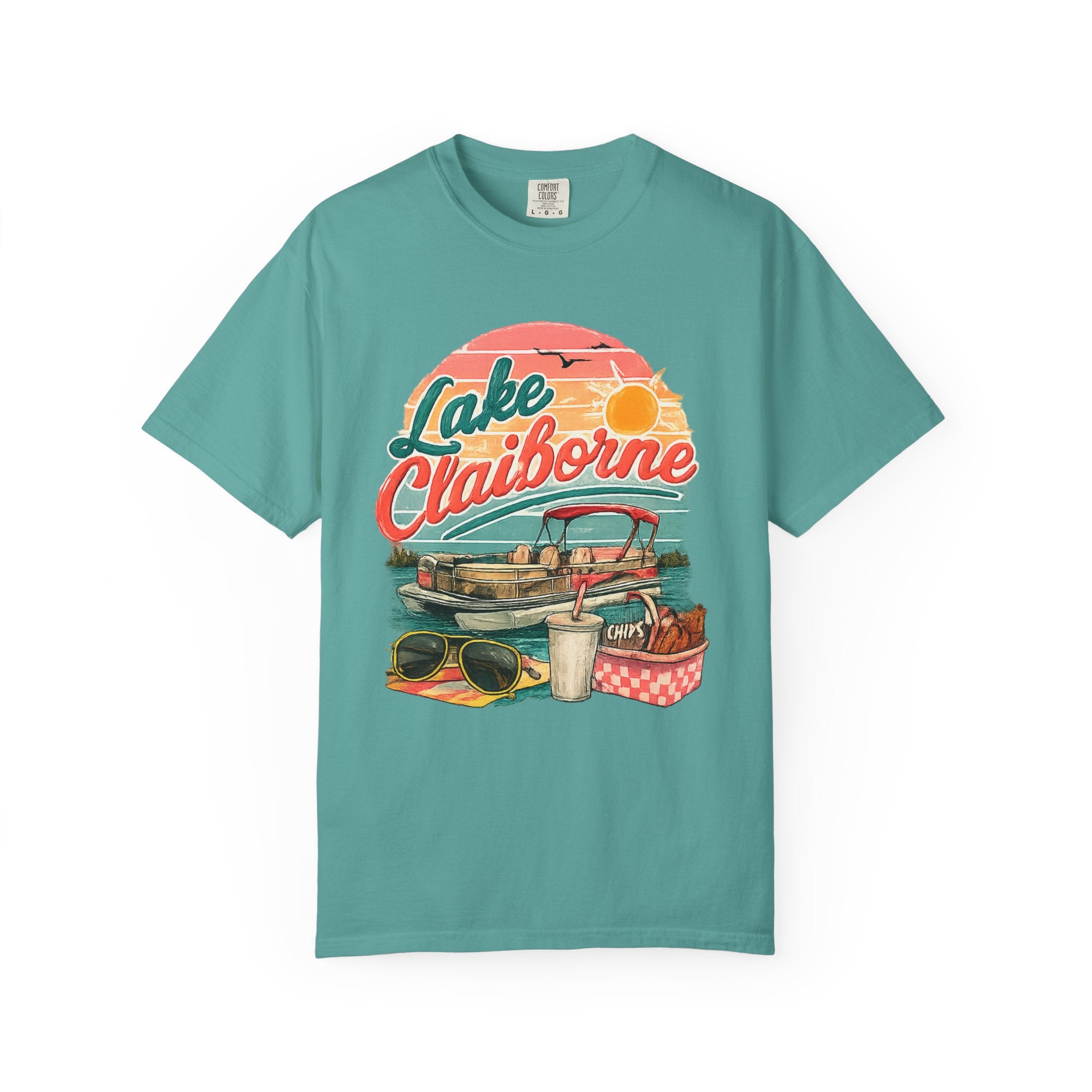 Lake Claiborne Retro Picnic T-Shirt