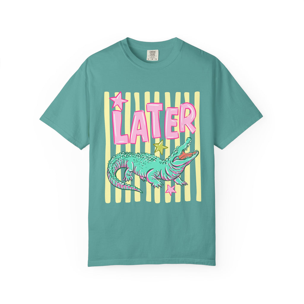 Later Gator T-Shirt — Retro Pastel Graphic Tee