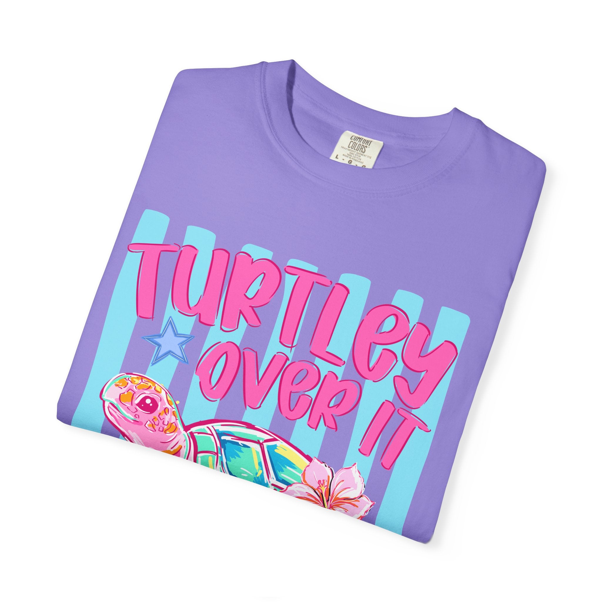 Turtley Over It Sea Turtle Graphic T-Shirt