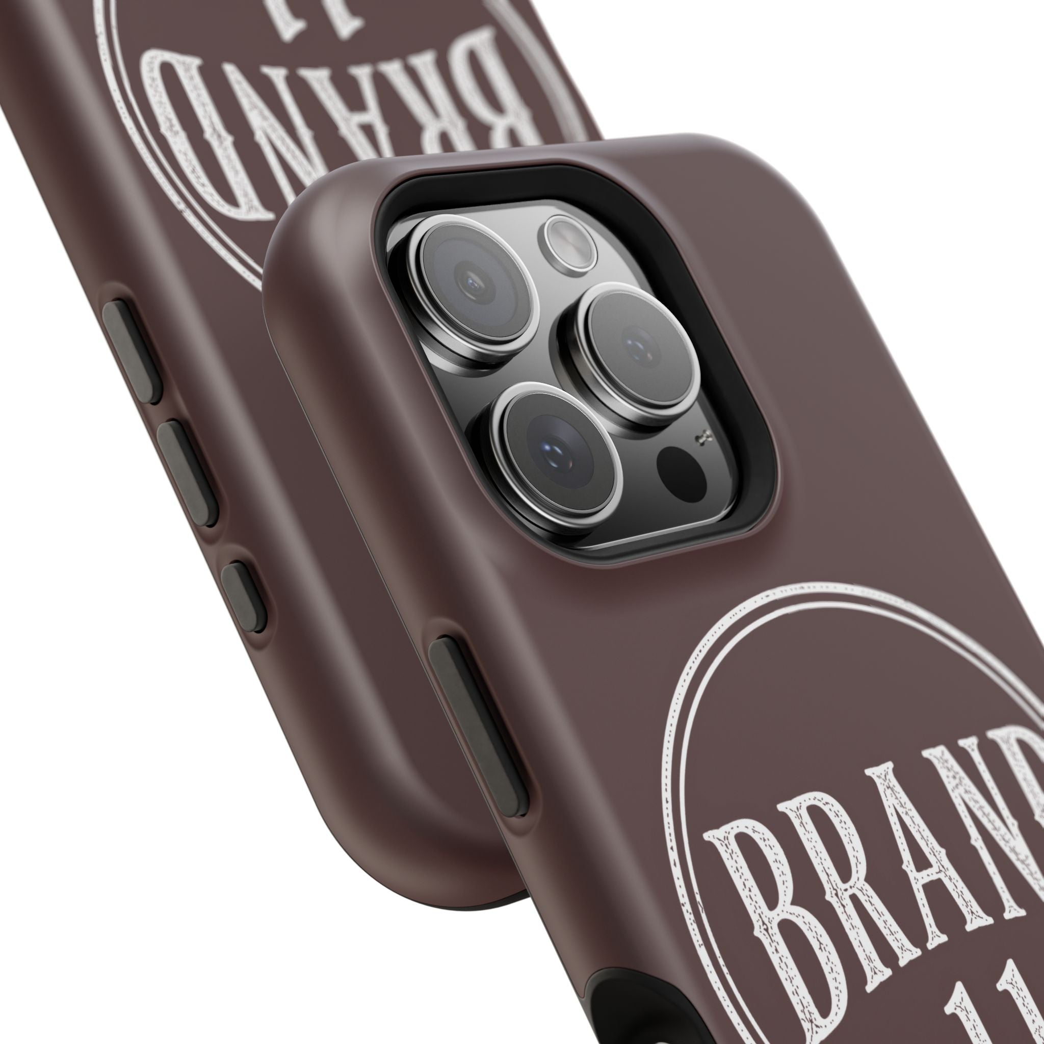 Magnetic Impact-Resistant Phone Case — Vintage 'Brand 11' Logo, MagSafe-Compatible Protective Cover