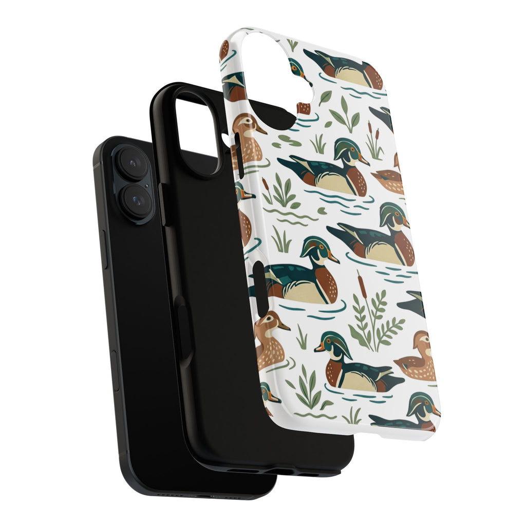 Duck Pattern Phone Case — Cute Woodland Waterfowl iPhone Case