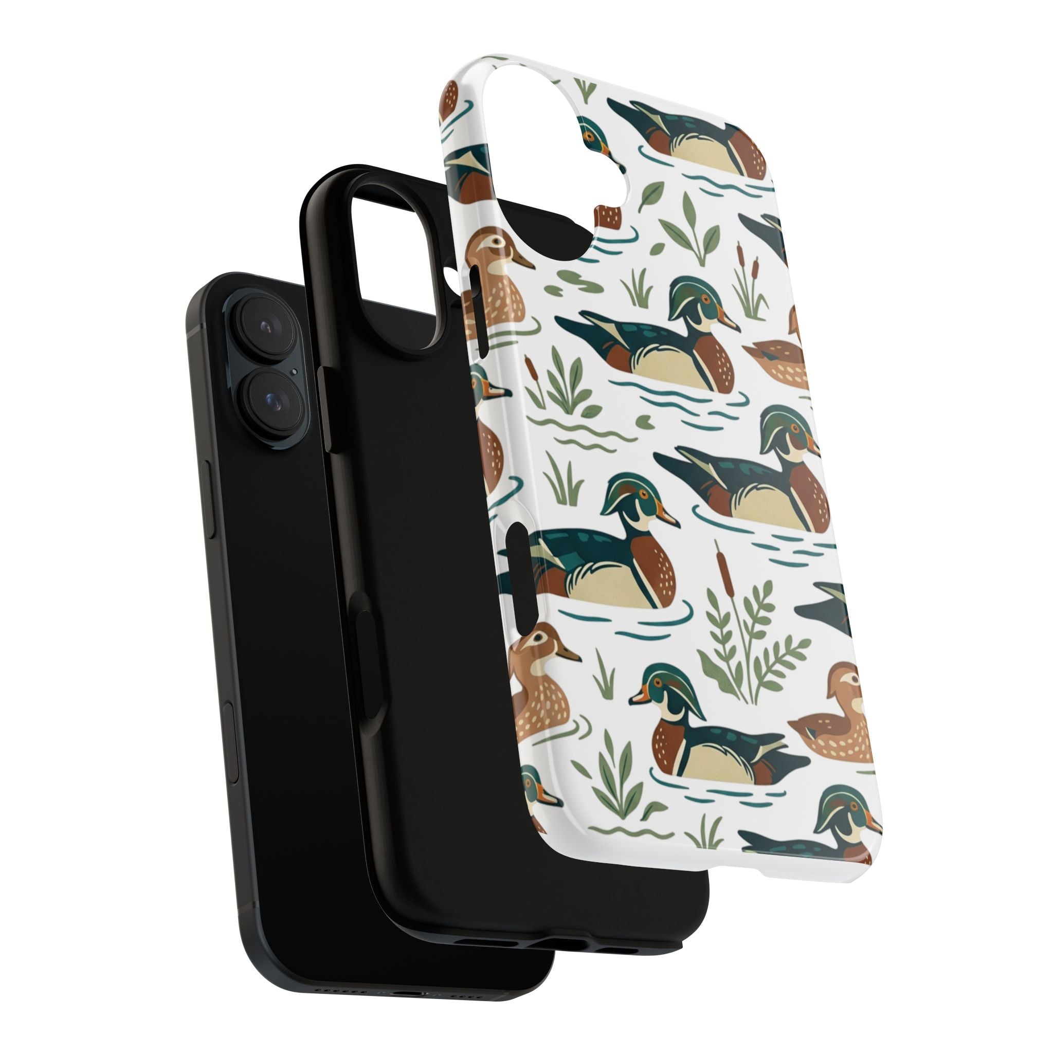 Duck Pattern Phone Case — Cute Woodland Waterfowl iPhone Case