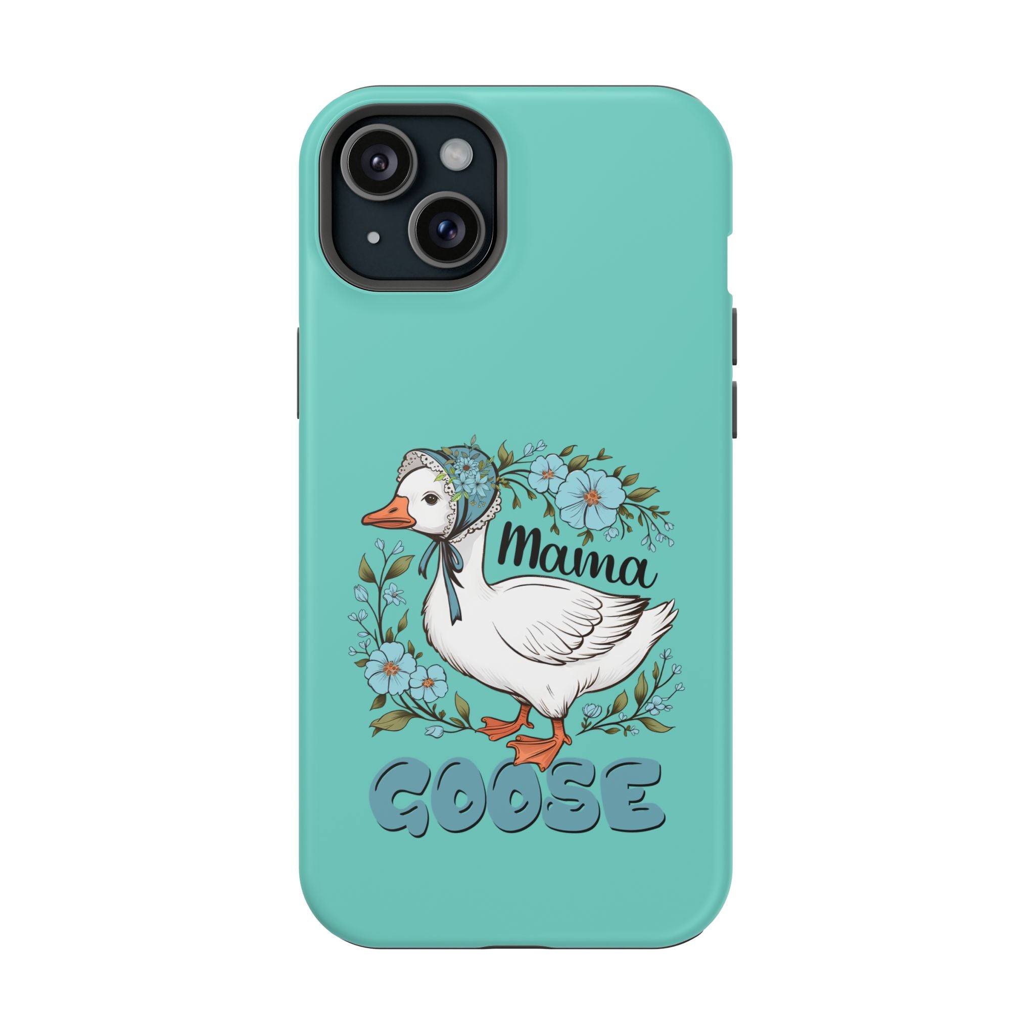 Mama Goose Phone Case — Cute Floral Goose Magnetic Impact‑Resistant Cover