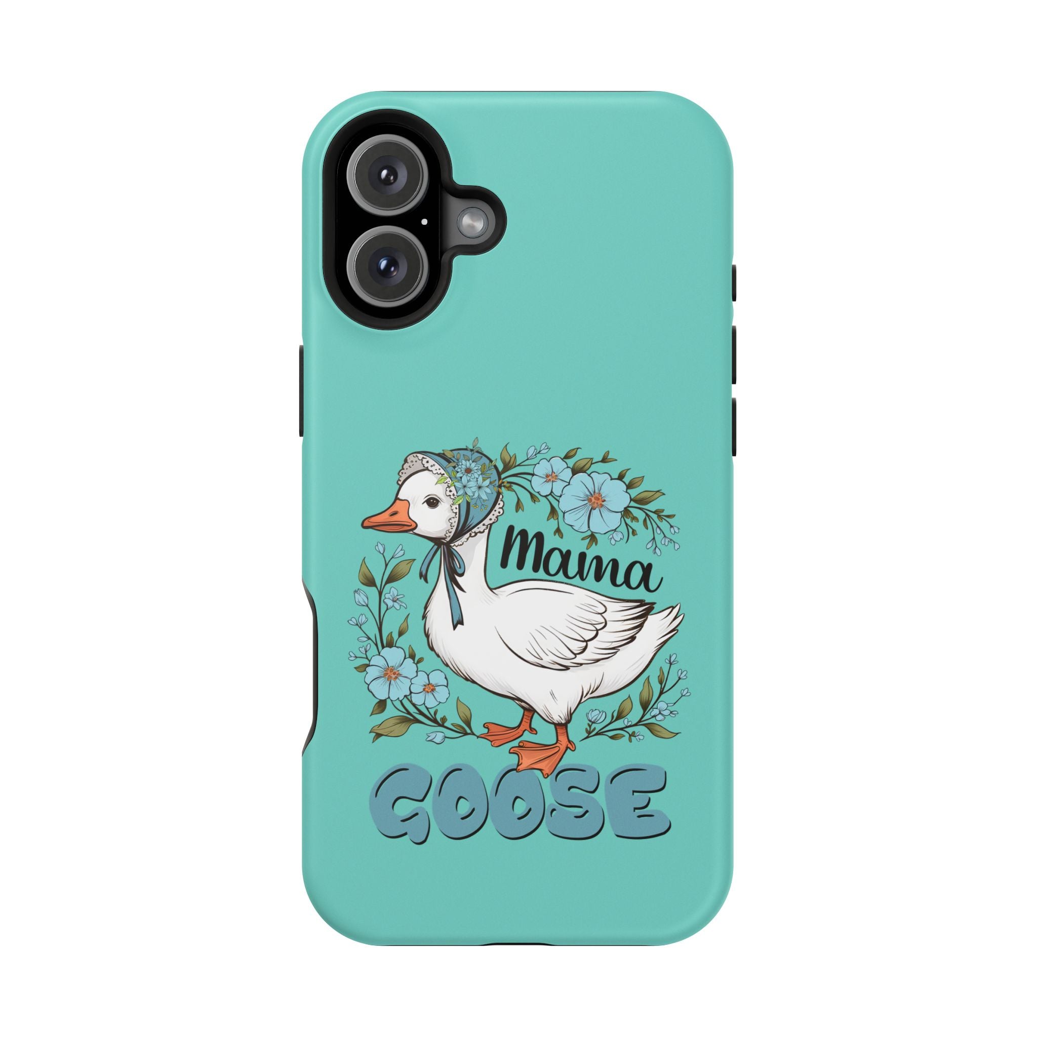 Mama Goose Phone Case — Cute Floral Goose Magnetic Impact‑Resistant Cover