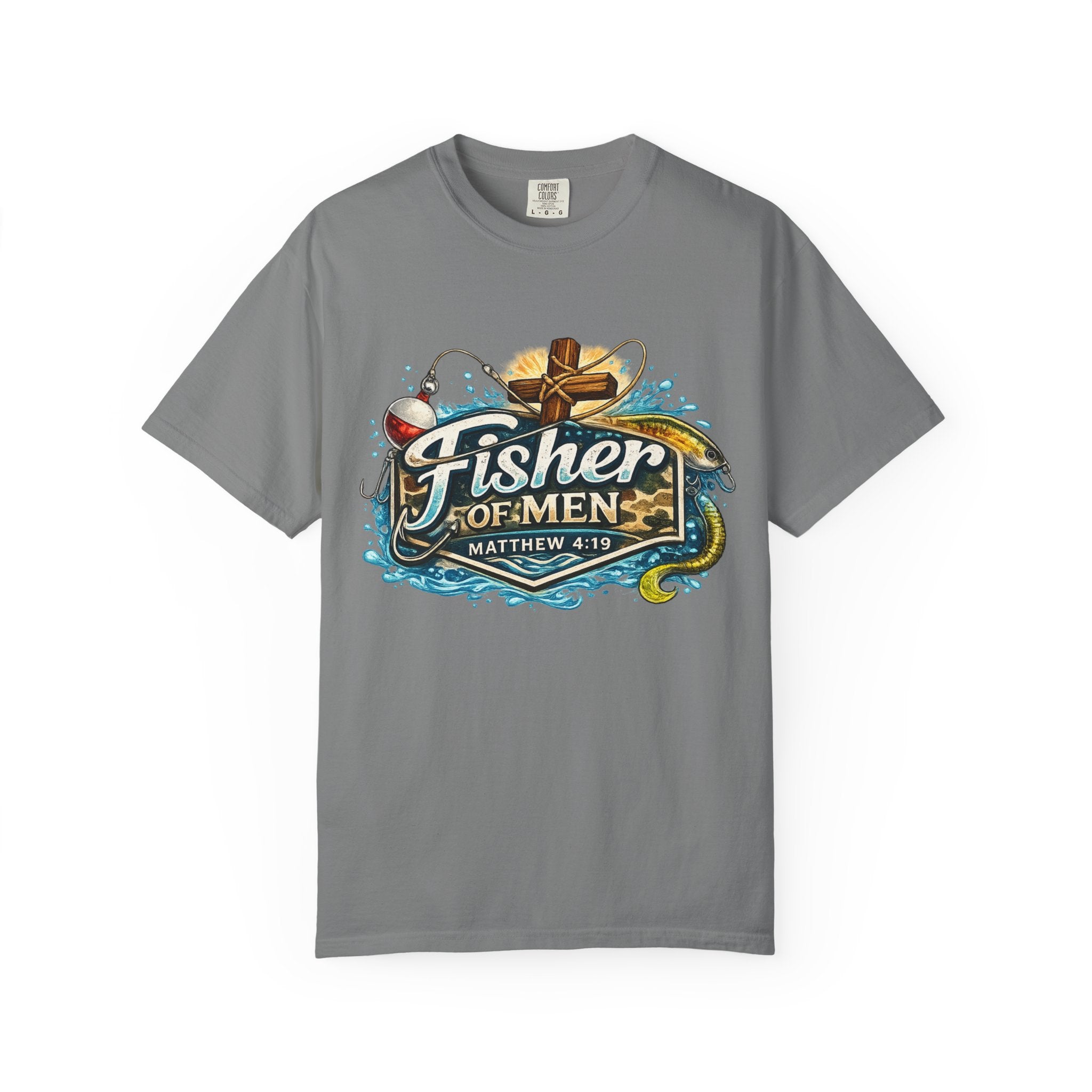 Fisher of Men T-Shirt — Matthew 4:19 Christian Fishing Tee