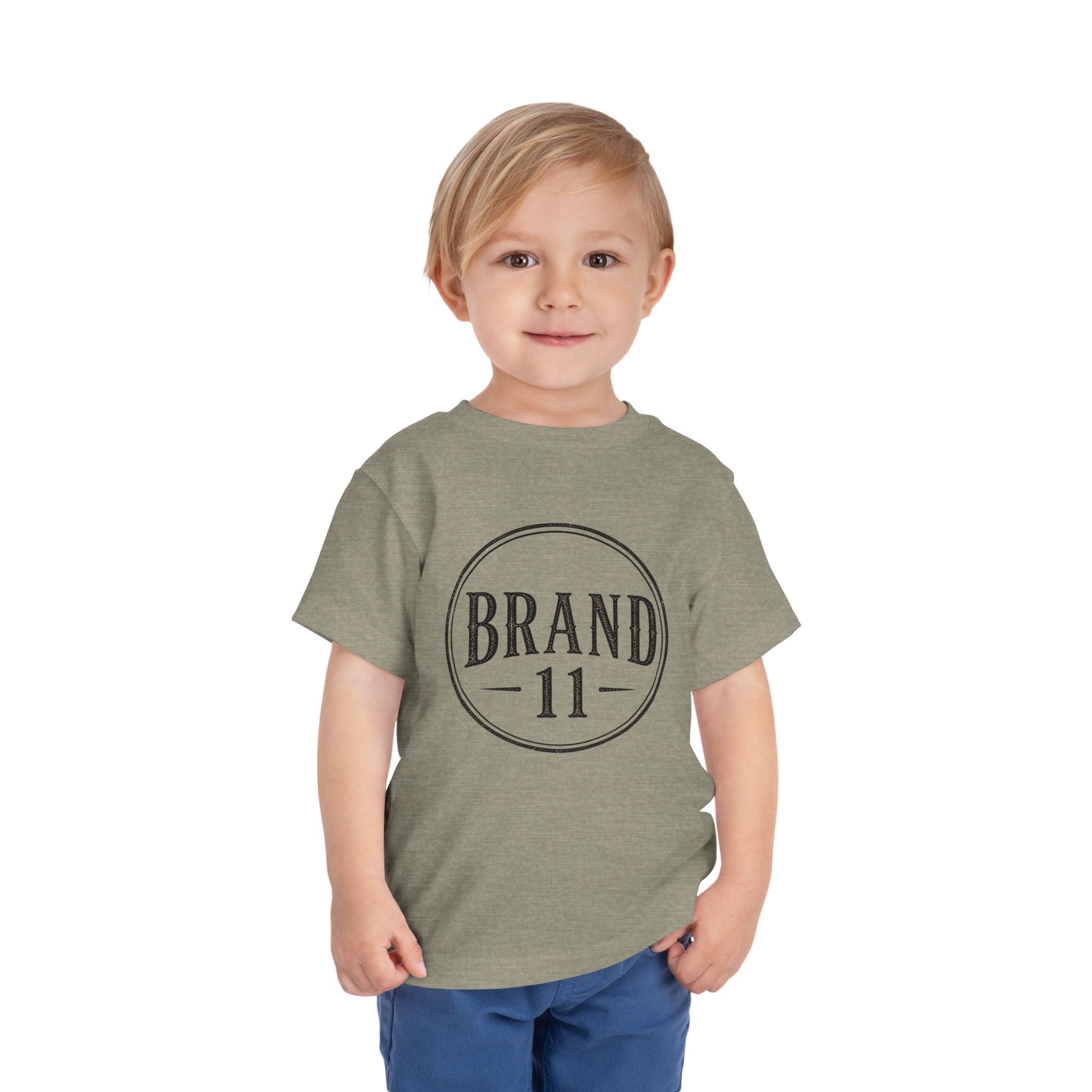Toddler Tee — Retro 'Brand 11' Vintage Circle Logo Shirt