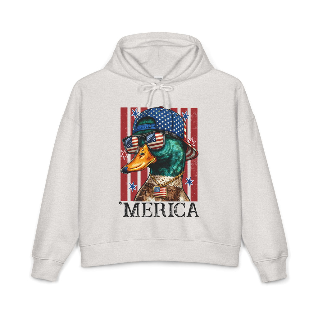 Duck 'Merica Hoodie — Patriotic Americana Graphic Pullover