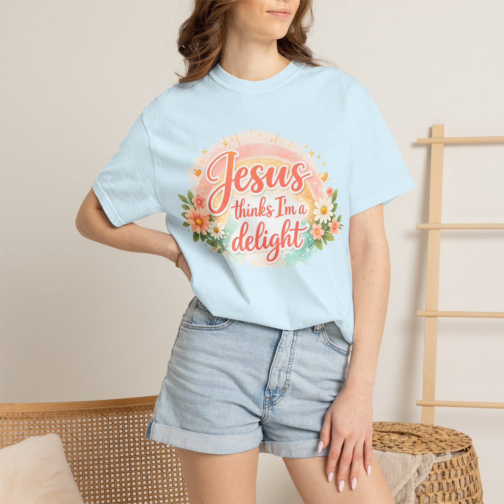 Jesus Thinks I’m a Delight Floral T-Shirt