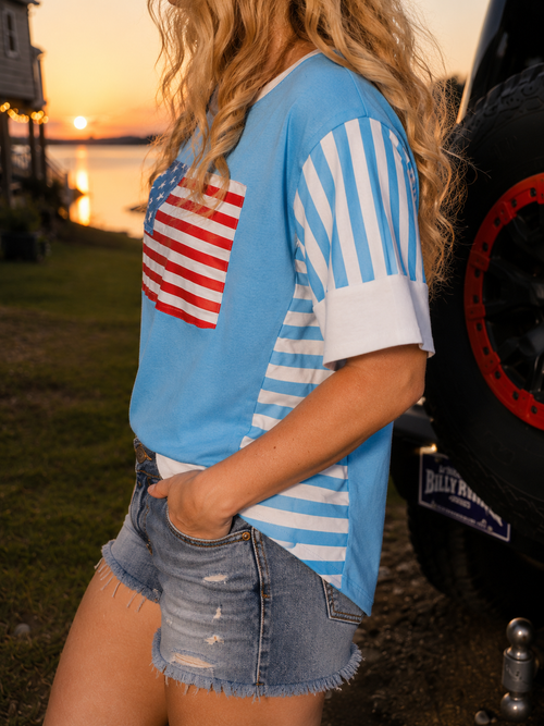American Flag Relaxed Fit T-Shirt